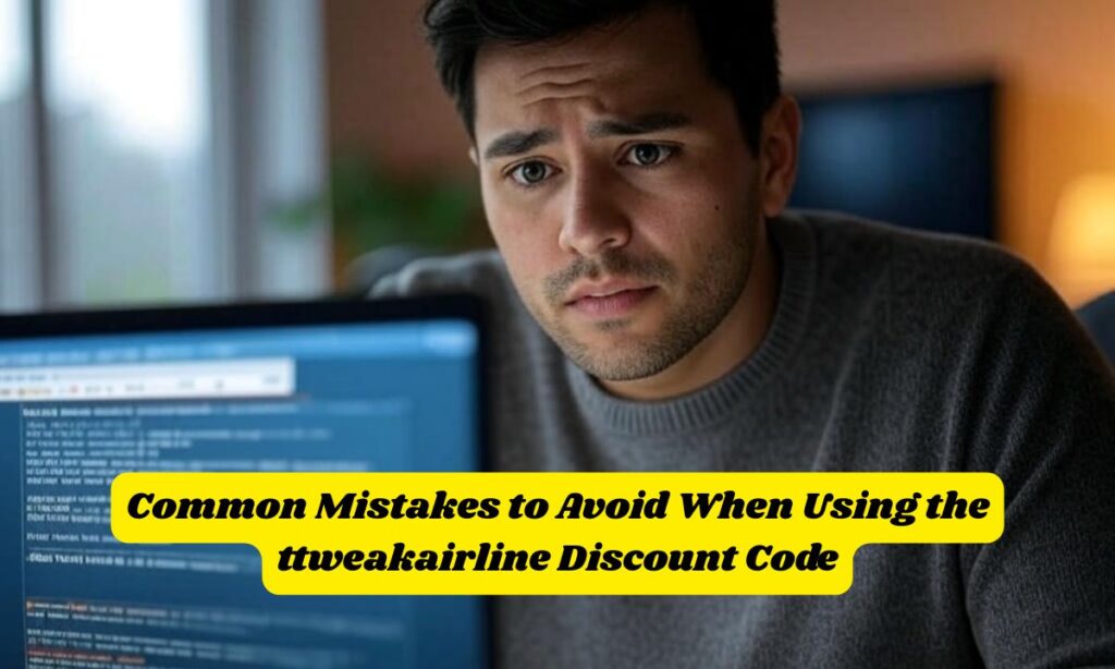 Common Mistakes to Avoid When Using the ttweakairline Discount Code
